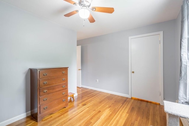 19 Zabelle Ave, Auburn, MA 01501 - unfurnished bedroom with light wood-type flooring, baseboards, and ceiling fan