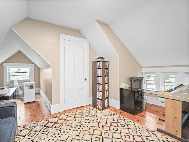 743 Bridge St, Lowell, MA 01850 - office space with wood-type flooring and lofted ceiling