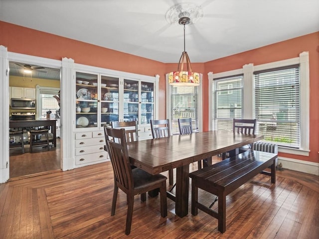 743 Bridge St, Lowell, MA 01850 - dining space with ceiling fan