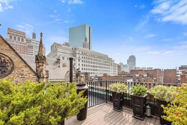 56 Commonwealth Ave Ph, Ph, Boston, MA 02116 - deck featuring a view of city