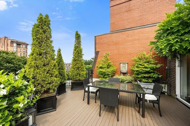 56 Commonwealth Ave Ph, Ph, Boston, MA 02116 - wooden deck featuring outdoor dining area