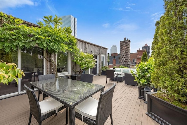 56 Commonwealth Ave Ph, Ph, Boston, MA 02116 - deck featuring an outdoor living space and outdoor dining space