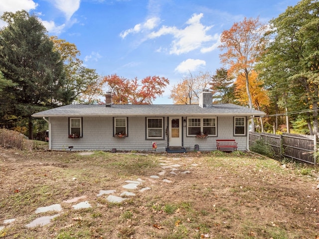 view of ranch-style home