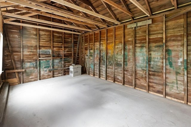 miscellaneous room with concrete floors