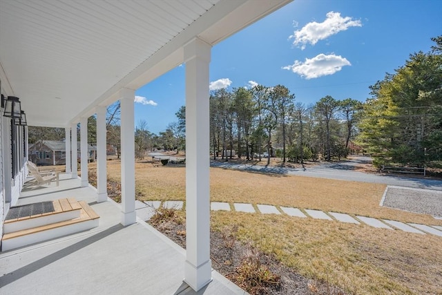 view of patio / terrace featuring a porch