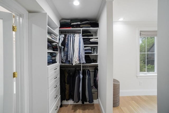 7 Newman St, Cambridge, MA 02140 - spacious closet with light wood-style flooring