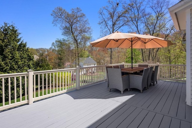 57 Bouffard Dr, Marlborough, MA 01752 - wooden terrace with outdoor dining area