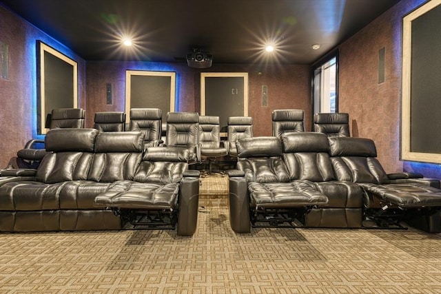 290 Massapoag Rd, Tyngsborough, MA 01879 - carpeted cinema with recessed lighting