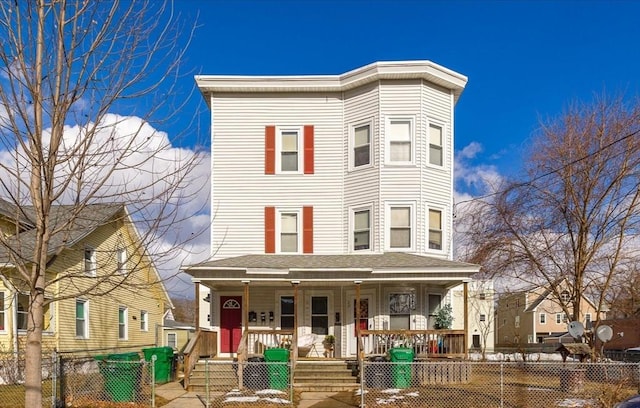 view of front of home with a porch