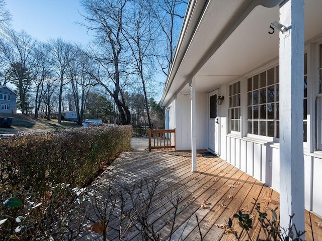 view of wooden terrace