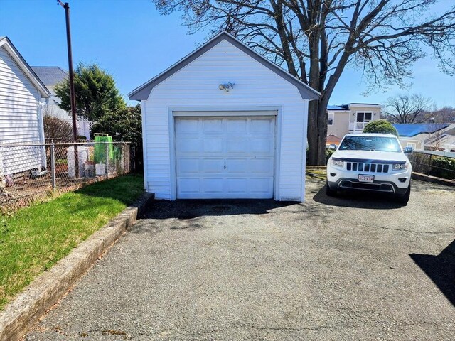 55 Kilburn St, Revere, MA 02151 - detached garage with fence and aphalt driveway