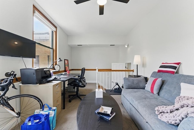 235 State St Unit 406, Springfield, MA 01103 - carpeted office featuring a ceiling fan