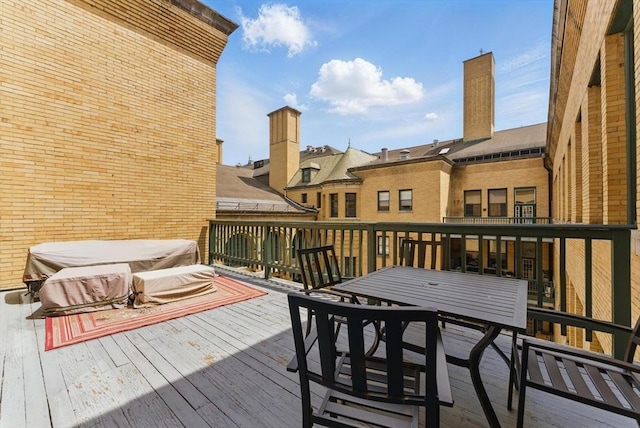 235 State St Unit 406, Springfield, MA 01103 - wooden deck featuring outdoor dining space