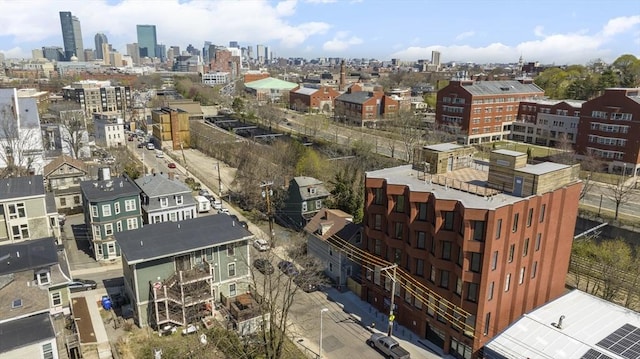 bird's eye view featuring a view of city