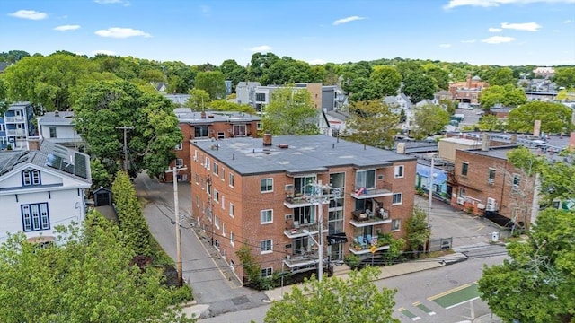 79 Poplar St Unit 10, Boston, MA 02131 - drone / aerial view