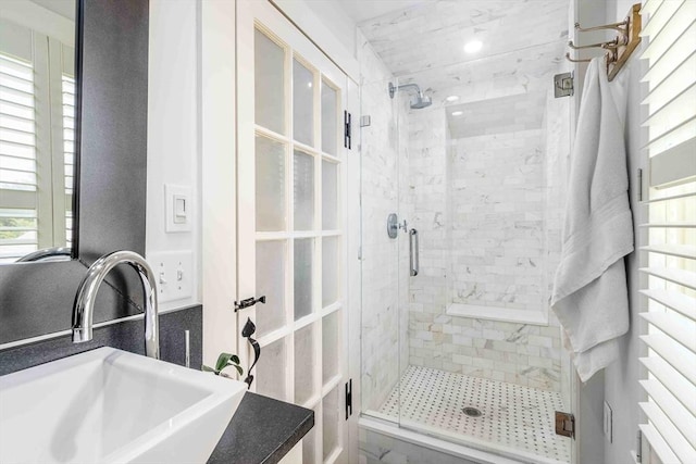 8 S St, Dennis, MA 02639 - bathroom with a sink and a shower stall