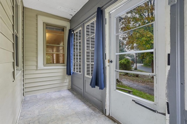 view of doorway to outside