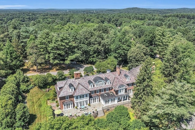 29 Willard Cmn, Concord, MA 01742 - view from above of property featuring a heavily wooded area