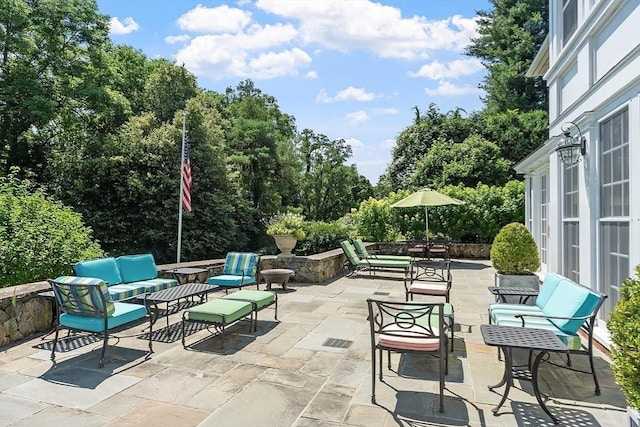 29 Willard Cmn, Concord, MA 01742 - view of patio / terrace featuring outdoor lounge area