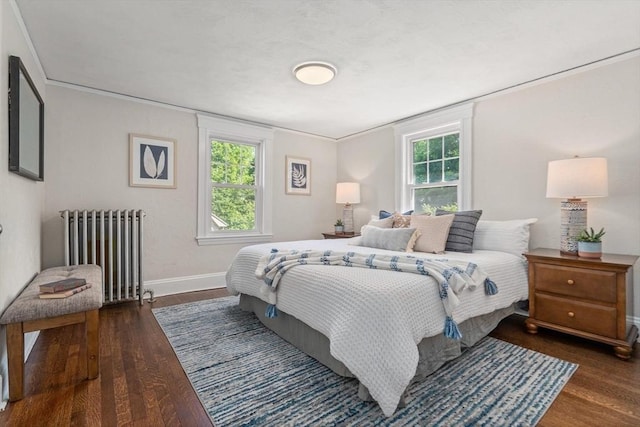 52 Myrtle St, Newton, MA 02465 - bedroom with radiator and wood finished floors