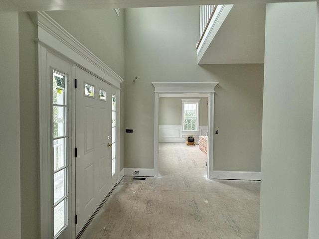 87 Magill Dr, Grafton, MA 01519 - entryway featuring a towering ceiling and baseboards