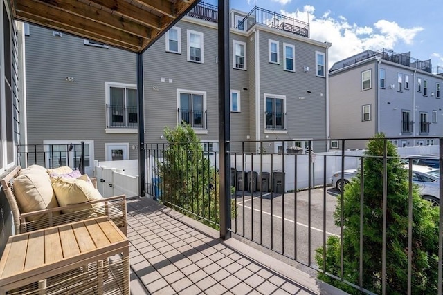 balcony with outdoor lounge area