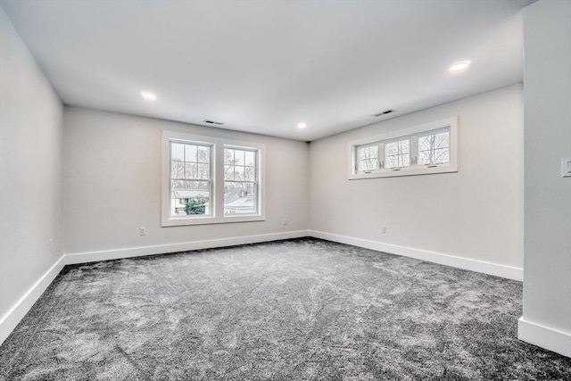 view of carpeted empty room