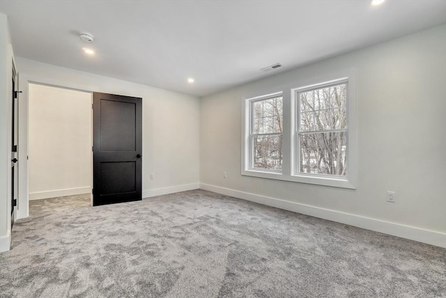 view of carpeted empty room