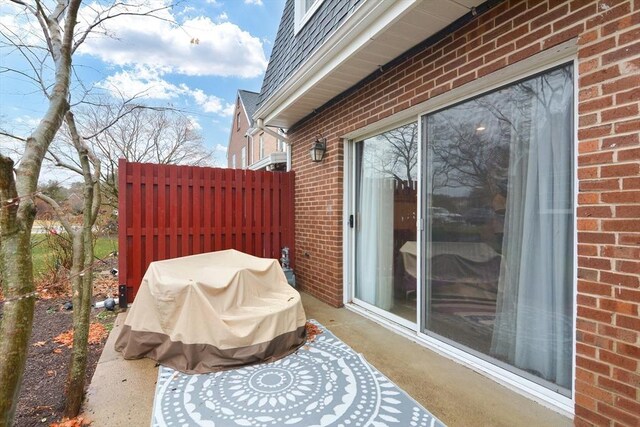 view of patio / terrace featuring area for grilling