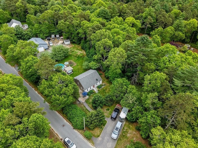 1 Fellowship Cir, Wareham, MA 02576 - aerial view of a heavily wooded area