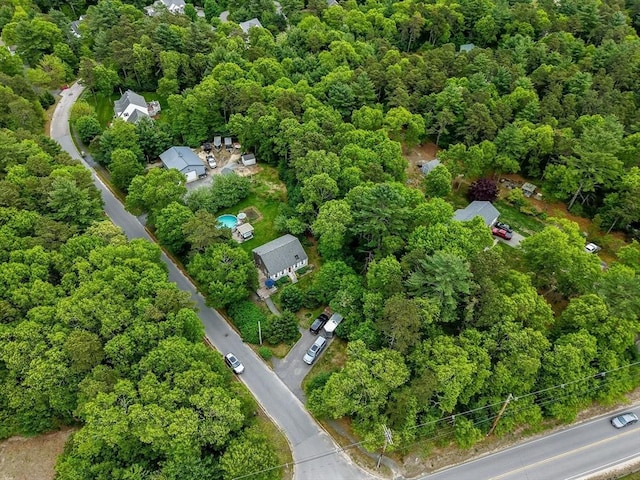 1 Fellowship Cir, Wareham, MA 02576 - aerial view of property and surrounding area with a forest