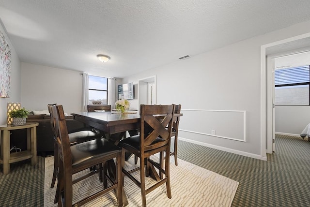 34 Newhall St Unit 313, Lowell, MA 01852 - dining area featuring carpet floors and a textured ceiling