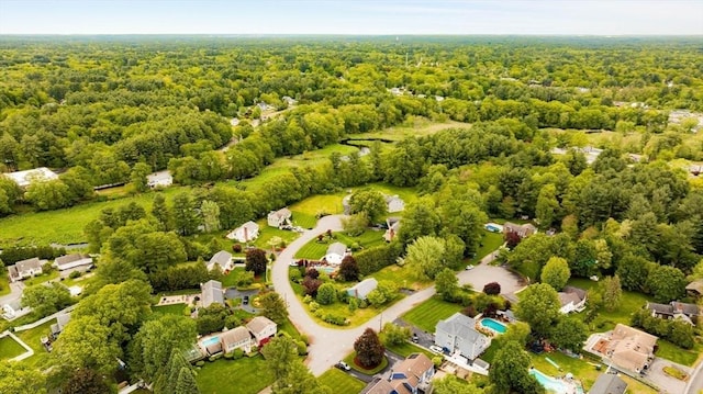 50 Hillside Rd, Tewksbury, MA 01876 - bird's eye view of a heavily wooded area