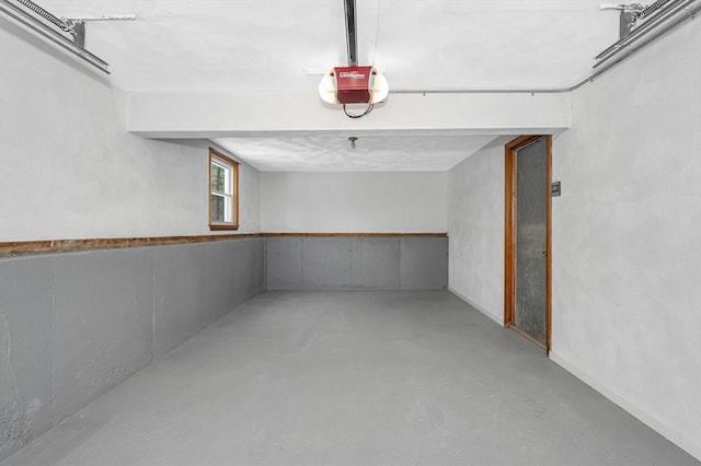 view of basement