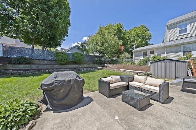 45 Weyham Rd, Weymouth, MA 02191 - view of patio featuring outdoor lounge area