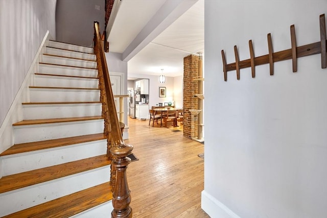 30 Howard St, Cambridge, MA 02139 - stairs with wood-type flooring