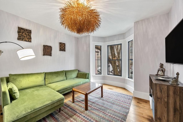30 Howard St, Cambridge, MA 02139 - living room with baseboards and wood finished floors