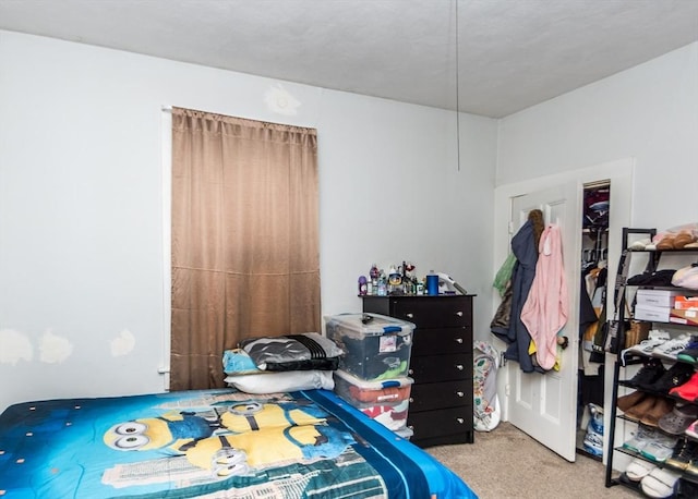 bedroom with carpet flooring