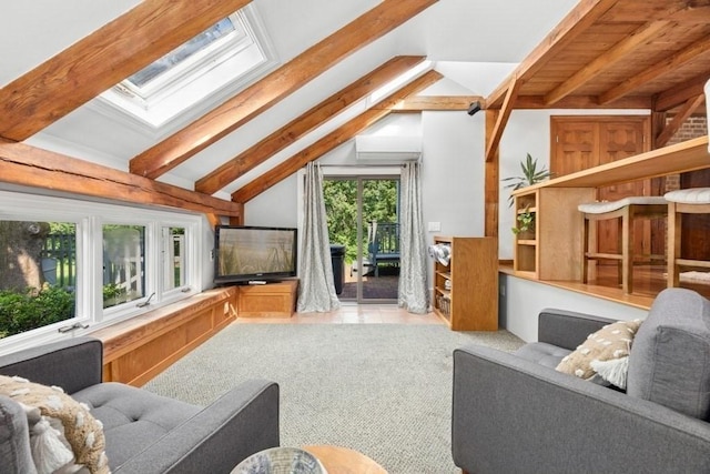 1292 Main St, Lancaster, MA 01523 - living room with a skylight