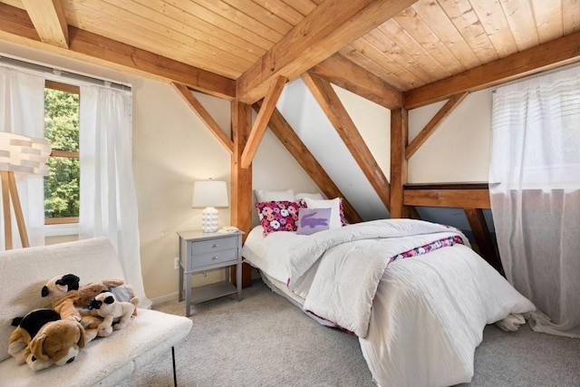 1292 Main St, Lancaster, MA 01523 - bedroom featuring light carpet and a wooden ceiling with exposed beams