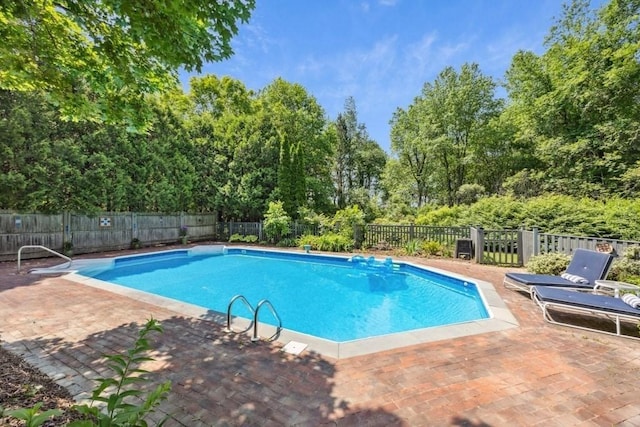 1292 Main St, Lancaster, MA 01523 - view of pool with a fenced backyard and a patio