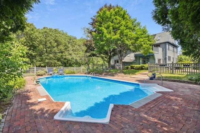 1292 Main St, Lancaster, MA 01523 - view of swimming pool with a patio area