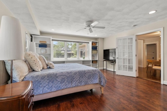 23 Hanson St, Wakefield, MA 01880 - bedroom with wood finished floors, recessed lighting, a ceiling fan, and baseboards