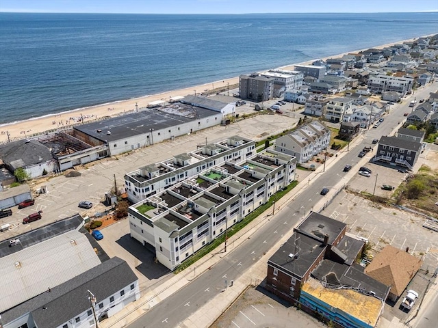 drone / aerial view of extended coastline