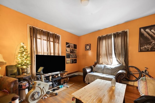 186 Summit St, Pawtucket, RI 02860 - living area with wood finished floors