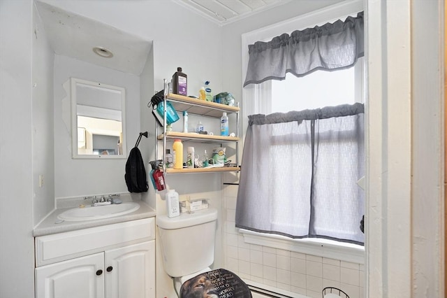 186 Summit St, Pawtucket, RI 02860 - bathroom featuring healthy amount of natural light, vanity, and toilet