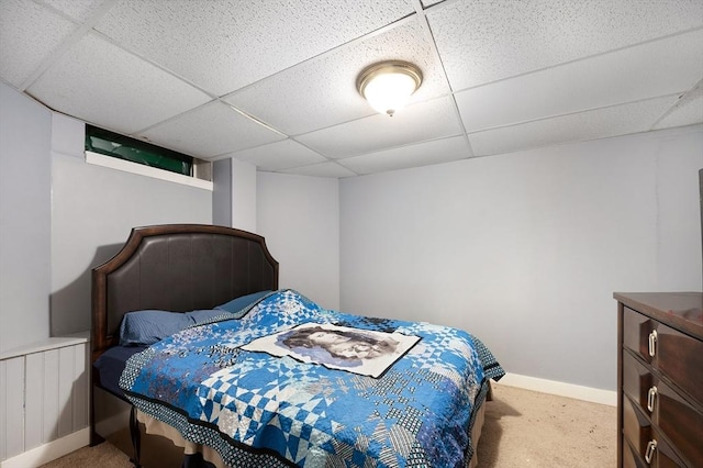 186 Summit St, Pawtucket, RI 02860 - bedroom featuring carpet flooring, a drop ceiling, and baseboards