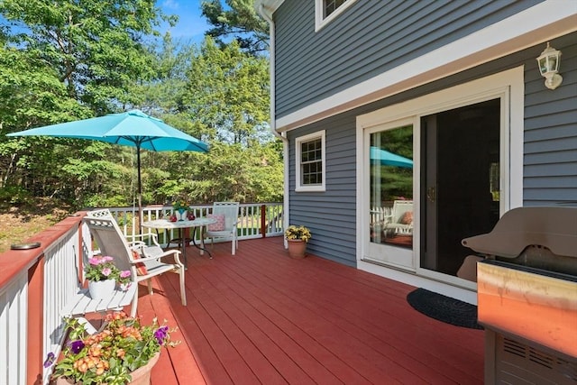 1005 Forest St, North Andover, MA 01845 - view of wooden deck