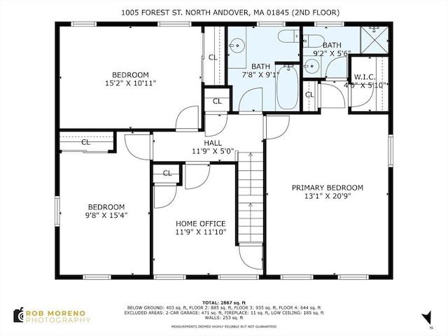 1005 Forest St, North Andover, MA 01845 - room layout