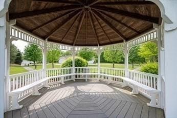 75 Orchard Meadow Dr Unit 75, Shrewsbury, MA 01545 - view of wooden deck